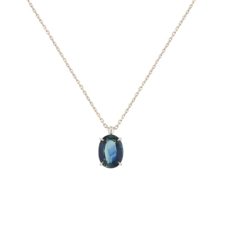 Acheter Collier saphir 4.46 carats or blanc 4.30g Comme neuf - 3200,00 € Collier saphir 4.46 carats or blanc 4.30g Comme neuf - reconditionné disponible sur Gemme Les Bijoux